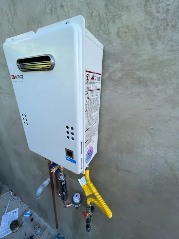 Tankless water heater installation for McGregor homes